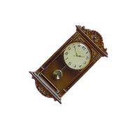 rongweiwang Horloge à Pendule Miniature pour Maison de poupée - Modèle réduit - Jouet - Coffret de Jeu - Ornementation Unique et élégante - Mini-Horloge en Bois pour Maison poupée à l'échelle 1/12 -