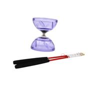 rongweiwang Jouet Diabolo à Double tête avec roulements en Gel Souple, Jouet de compétence interactif Classique pour équilibrer Les Adolescents Amusants, jonglage interactif