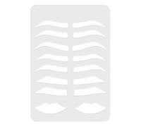 rongweiwang Kit de maquillage pour sourcils réutilisable : pochoirs faciles à utiliser, accessoires de beauté pour femmes, en acrylique. Comprend une règle à