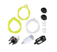 rongweiwang Kit de réparation de tuyau ravitaillement longue durée pour coupe-bordures, débroussailleuses, tuyau ravitaillement, compatible avec les coupe-bordures et les tronçonneuses. Installation