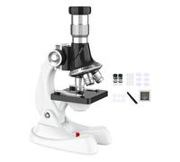 rongweiwang Kits de Microscope Scientifique pour Enfants 1200x, Jouet Scientifique pour débutants de 5 à 7 Ans, Cadeaux Noël