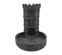 rongweiwang L'accessoire de Rangement Polyvalent pour Plateau à dés Permet d'améliorer l'équité et Le Hasard, Le Jeu de rôle sur Table et Plaisir du Jeu société, Gris Noir, 11 x 9.5 x 12 cm