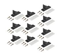 rongweiwang Les protège-gouttières avec joint d'étanchéité et pare-neige empêchent la neige de glisser des toits métalliques, Pour assurant une efficacité maximale à, Noir, 100 mm