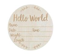 rongweiwang Magnifique panneau d'annonce de naissance - Bienvenue bébé ! Un | accessoire idéal pour immortaliser les doux souvenirs de bébé. Ce panneau est