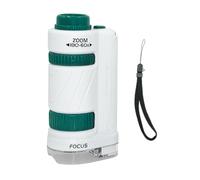 rongweiwang Microscope Scientifique Portable pour Enfants, Jouet de Poche avec lumière LED, Mini Microscope portatif, grossissement réglable 60X-180X, avec lumière LED éducative pour Enfants