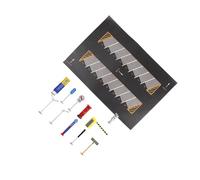 rongweiwang Modèle réduit de Voiture Miniature moulée sous Pression pour Garage, Style F, échelle 1:64, Parking, Noir, StyleC