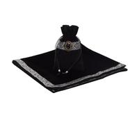 rongweiwang Nappe de Tarot pour autel avec Sac de Rangement spécial en Velours Tapisserie élégant et résistant à l'usure. Pochette pour Cartes Tarot et autel Divination en Velours Tapisserie.