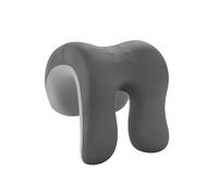 rongweiwang Oreiller de sieste, oreiller cervical, à mémoire de forme, idéal pour les pauses déjeuner et les moments détente, bureau pour étudiant, appui-tête, Gris foncé et clair, 25 x 18 x 28 cm