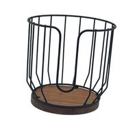 rongweiwang Panier de rangement charmant en fil de fer pour dosettes de café. Solution pratique pour organiser vos fournitures de café, que ce soit pour les cafés les pendaisons