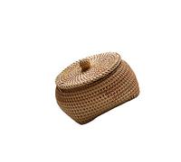 rongweiwang Panier de Rangement en rotin Remplacement Moderne Couleur Unie inodore Maison Salon télécommande Seau Organisateur, Type 2