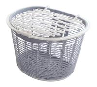 rongweiwang Panier de rangement pour guidon | Grande capacité de rangement pour vélos, facile à installer, en PVC avec couvercle, gris