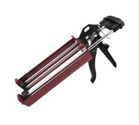 rongweiwang Pistolet à calfeutrer à Double Cartouche, poignée Confortable, avec Triple Tige, en Fer Durable, Pistolet à calfeutrage à Double Cartouche avec poignée Confortable