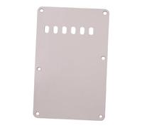 rongweiwang Plaque de arrière pour cavité de vibrato de basse, conçue avec précision pour une durable et efficace contre les rayures. 6 trous, Blanc
