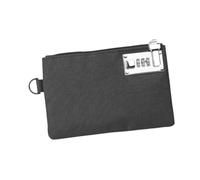 rongweiwang Pochette de Rangement pour Bijoux et Argent, Portefeuille Multifonctionnel, Pochette compacte pour Homme, idéale pour Les Voyages et Facile à Transporter au Quotidien, Noir, 20.6x13.3cm