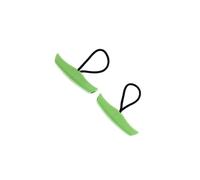 rongweiwang Poignée de kayak/canoë améliorée avec système de bascule et fonctionnalité transport, 2 pièces avec cordes tressées. Utilisation : bateau, annexe, canot