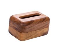 rongweiwang Porte-mouchoirs en bois robuste et durable, décoratif pour la salle de bain et la maison. Distributeur de mouchoirs table moderne et élégant.