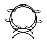 rongweiwang Présentoir à Boules de Cristal, Support Stable et élégant, Finitions soignées, Support en métal pour sphères et Figurines. Décoration fiable et résistante, Noir, 15 x 11.5 x 5. cm