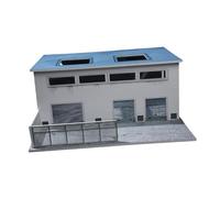 rongweiwang Présentoirs Uniques avec Un Parking de 1 64 modèles de Voitures composé d'un entrepôt Industriel en Acrylique Durable prêt à être collecté comme Choix