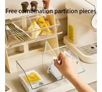 rongweiwang Rangez Vos sachets de thé avec Style grâce à ce Porte-sachets empilable en Acrylique Transparent avec Couvercle Anti-poussière. pour comptoirs. Anti-poussière avec Couvercle, Blanc