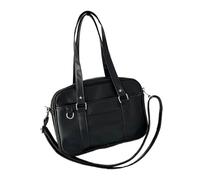 rongweiwang Sac à bandoulière décontracté Japonais et Choix pour étudiants du secondaire, Sac léger et étanche pour Ordinateur Portable, PU Japonais, Noir