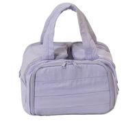 rongweiwang Sac de Rangement de Maquillage Portable et léger pour Organiser Vos Essentiels en déplacement avec 4 Compartiments pour éviter, Violet