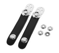 rongweiwang Sangles de Basse en Cuir pour accordéon, en Cuir PU Durable, avec Fermoir pour Soufflet. Ajustement personnalisé pour Un Confort accru Pendant Le Jeu, Noir, 7.8 cm