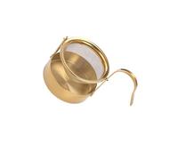 rongweiwang Séparateur à thé rotatif en acier inoxydable : améliore l'infusion grâce à son système pivotant et son crochet de sécurité. Séparateur café en acier inoxydable facile utiliser, Or