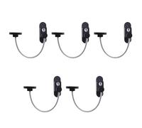 rongweiwang Serrure multifonctionnelle pour bébé, serrure publique pour école, perçage de fenêtre, sécurité, longueur en Cm, limiteur de fenêtre, sécurité pour enfants, noir