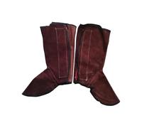 rongweiwang Surchaussures de soudage pour femmes et hommes, résistantes au feu, extensibles, protège-bottes confortables pour les guêtres longues, antidérapantes et anti-brûlures