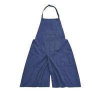 rongweiwang Tablier de poterie avec Poches pour Femmes Tablier à Jambe Fendue pour Les potiers Travail Artistique, Bleu, Hauteur 100 cm