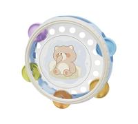 rongweiwang Tambourin portatif Miniature, Jouet Doux et Amusant, pour Un Plaisir en Toute sécurité. Petit Instrument de Musique.