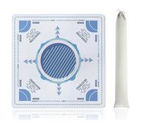 rongweiwang Tapis de Mahjong en Caoutchouc texturé antidérapant, élasticité Flexible, sans Danger pour la Table. Fabriqué avec Un Support en Mousse de Caoutchouc texturé, Deux, 80 * 80cm