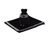 rongweiwang Tapisserie en velours classique, coloris vintage, nappe d'autel de qualité supérieure pour tarot, bordure à motif classique dense et résistante, pochette pour cartes de tarot et tapisserie