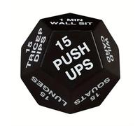 rongweiwang Transformez Votre Routine d'exercice avec Le Jeu de Fitness Dice Fitness Habitudes au Niveau supérieur, garantissant la fiabilité dans n'importe Quel Environnement, Blanc
