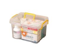 rongweiwang Trousse de premiers secours vide et,Jaune primevère | compacte en plastique durable sans BPA, pour les fournitures médicales, 23,5 cm.
