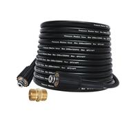 rongweiwang Tuyau pour Nettoyeur Haute Pression 3200 psi avec raccord fileté Femelle M22 Inclus. Le Tuyau et Le coupleur d'extension sont en PVC, 7m