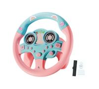 rongweiwang Volant Jouet pour Tout-Petits : Simulation de Conduite avec Sons et Effets sonores, Jouet éducatif et Amusant. Volant Musical pour Jouer à Faire Semblant, Rose