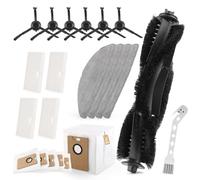 RongZy 21 Pièces RVA105 D'accessoires pour Tapo RV30 Max/RV20 Max/RV30 Max Plus/RV20 Max Plus avec 1 Brosses Principales,4 Vadrouille,5 Sacs,4 Filtres, 6 Brosses Latérales,1Brosse Nettoyage