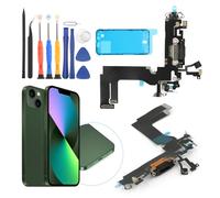 RongZy Connecteur de Charge pour iPhone 13 Mini Port de Charge Dock Connecteur pour iPhone 13 Mini A2399 A2176 A2398 2400 de Rechange avec Câble Nappe avec Kit de Réparation