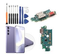 RongZy Connecteur Dock De Rechange pour Samsung Galaxy S24 Plus S926B USB Dock Connector Câble Nappe De Rechange avec Kit De Réparation