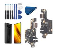 RongZy Connecteur Dock de Rechange pour Xiaomi Poco X3/X3 Pro/X3 NFC USB Dock Connector Câble Nappe de Rechange avec Kit de Réparation