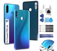 RongZy Coque Arrière pour Huawei P30 Lite Batterie Couvercle Rechange pour Huawei Nova 4E Cache Batterie pour Téléphone de Remplacement(Bleu)