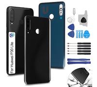 RongZy Coque Arrière pour Huawei P30 Lite Batterie Couvercle Rechange pour Huawei Nova 4E Cache Batterie pour Téléphone de Remplacement(Noir)