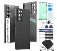 RongZy Coque Arrière pour Samsung Galaxy Note 20 Ultra Batterie Couvercle Rechange pour Galaxy Note 20 Ultra 5G Cache Batterie pour Téléphone de Remplacement(Noir)