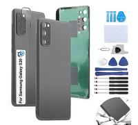 RongZy Coque Arrière pour Samsung Galaxy S20 4G SM-G980 Batterie Couvercle Rechange pour Samsung Galaxy S20 5G SM-G981 Cache Batterie pour Téléphone de Remplacement(Gris)