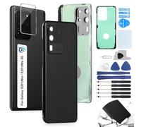 RongZy Coque Arrière pour Samsung Galaxy S20 Ultra G988B Batterie Couvercle Rechange pour Samsung Galaxy S20 Ultra 5G Cache Batterie pour Téléphone de Remplacement(Noir)