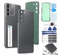 RongZy Coque Arrière pour Samsung Galaxy S21 5G Batterie Couvercle Rechange pour Galaxy S21 5G SM-G991B Cache Batterie pour Téléphone de Remplacement(Gris)