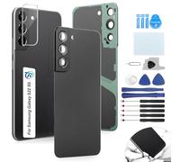 RongZy Coque Arrière pour Samsung Galaxy S22 5G Batterie Couvercle Rechange pour Samsung Galaxy S22 5G Cache Batterie pour Téléphone de Remplacement(Noir)