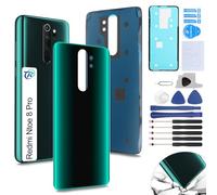 RongZy Coque Arrière pour Xiaomi Redmi Note 8 Pro Batterie Couvercle Rechange pour Xiaomi Redmi Note 8 Pro Cache Batterie pour Téléphone de Remplacement(Vert)