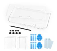 RongZy Coque Protection pour Nintendo New 3DS XL Étui Transparent pour New 3DS LL Coque Rigide Transparente comme Cristal Inclut Ultra Clair D'écran